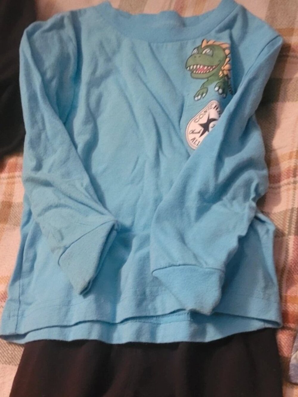 Toddler Converse long sleeve shirt and pant set